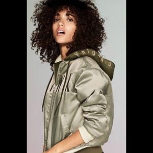 Limited release “Pink” Olive green bomber …